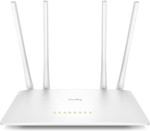 [NET-WIR-CUD-WR1200-WH-324] Cudy WR1200 AC1200 Dual-Band Router WiFi Mu-Mimo