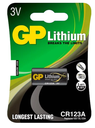 GP CR123A Lithium Pro Battery 3V 