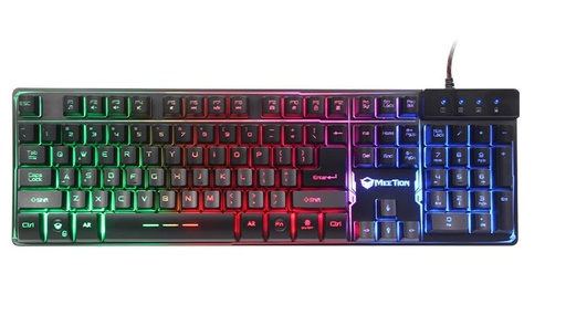 [MET-GAM-KYM-K9300-BK-420] Meetion K9300 Rainbow Backlit Gaming Keyboard - USB / LED / Black