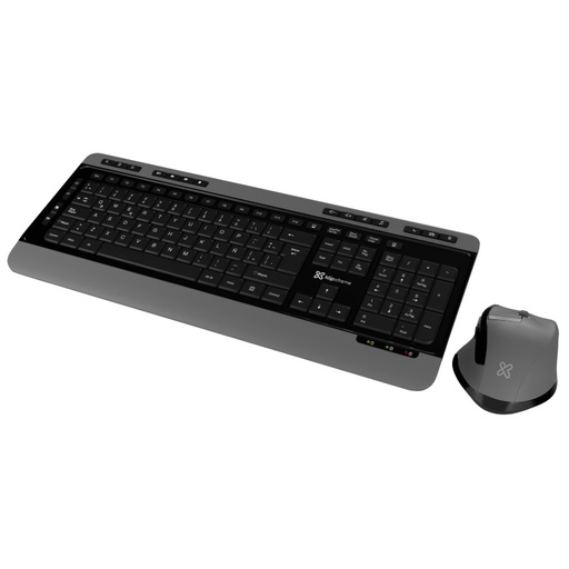 [KLP-MSC-ACC-KBK520-424] Klip Xtreme KBK-520 - Magnifik Wireless Duo Keyboard and Mouse Combo / USB / Spanish / Black