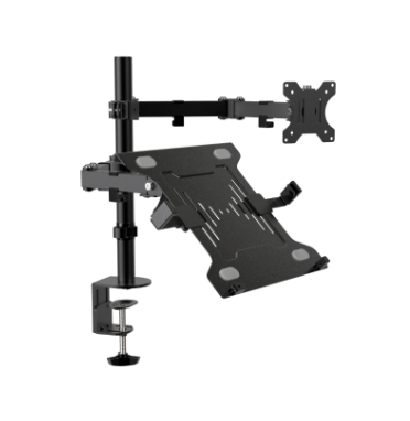 [KLP-MSC-ACC-KMM301-424] Klip KMM-301 - Double Arm for Monitors from 19&quot; to 32&quot; and 15.6&quot; Laptop / Black