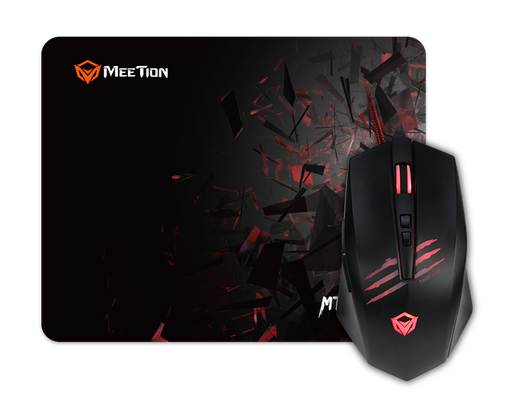 [MET-GAM-ACC-MTC010-BK-420] Meetion THOR MTC010 Combo Gaming Mouse Sensor ADNS-5050 and Pad / 2000Dpi / Black