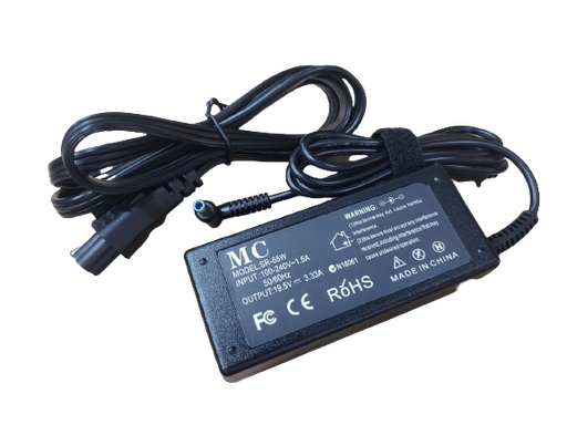 [GEN-PSU-ADP-HP195V333ABLUE-BK-420] Adaptador AC/DC Genérico compatible para HP Cargador 19.5V3.33A / Tip AZUL 4.5*3.0mm