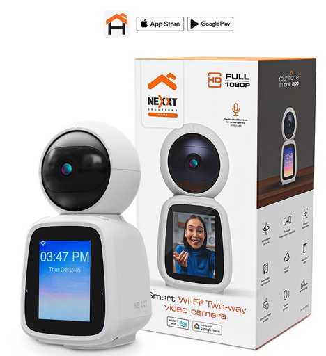 [NEX-NET-GAD-NHCIP20-225] Nexxt NHC-IP20 - Two-Way Wi-Fi® Smart PTZ Camera / 2K / White 