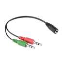 Genérico Adaptador "Y" para Cable 3.5mm Hembra a Doble 3.5mm Macho