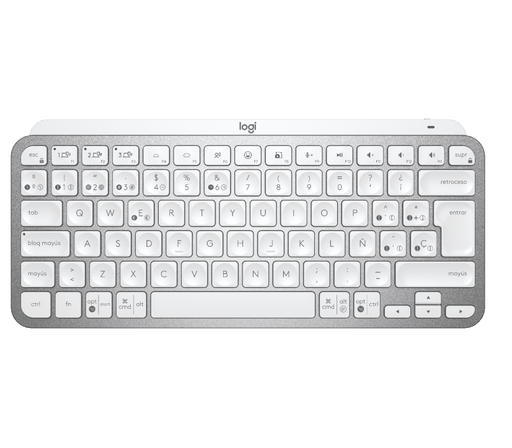 [KYM-CON-LOG-920010477-WH-225] Logitech - MX Keys Mini Keuyboard Inalámbrico / Español / Blanco